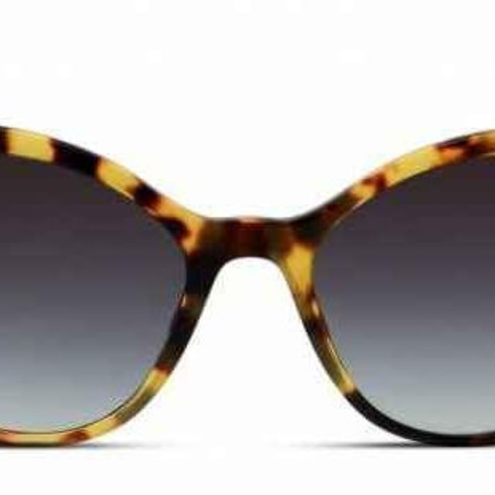 Miu Miu Designer Cat Eye Brown Tortoise Shell Sun… - image 1